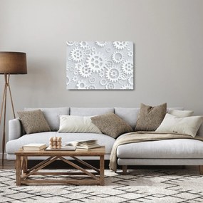 Kép - fogaskerekek (üvegen) (70x50 cm)
