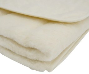 Bézs merinói gyapjú takaró, 130 x 170 cm - Native Natural