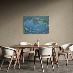 Üveg kép - Claude Monet, Water Lilies, reprodukciók (70x50 cm)