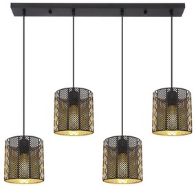 Globo 15450-4H ABINY 4xE27/60W/230V arany-fekete függeszték