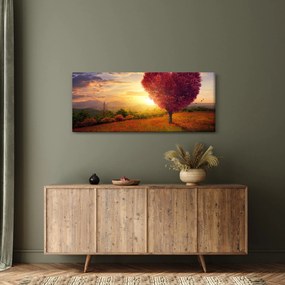A szív alakú fa képe (120x50 cm)