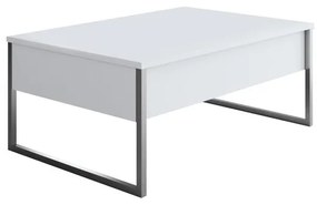 Dohányzóasztal Luxe - White, Silver
