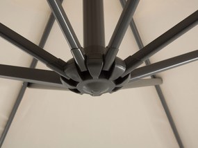 Függő bézs napernyő ⌀ 300 cm SAVONA Beliani