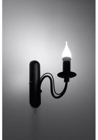 Fali lámpa MINERWA 1xE14/40W/230V fekete