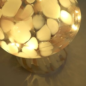 Searchlight EU27027PI - LED asztali lámpa AMELIA LED/0,2W/230V bézs