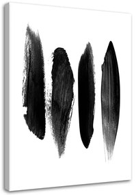 Gario Vászonkép Fekete függoleges csíkok Méret: 40 x 60 cm