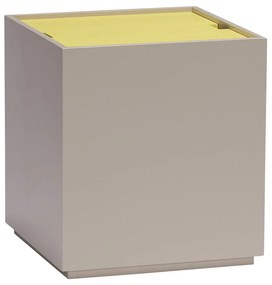 Sárga-szürke kőrisfa tárolóláda 40x45 cm Vault – Hübsch