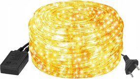 Kültéri Led Fénytömlő Fehér Meleg 10M Karácsonyfa Fényfüzér Programozó