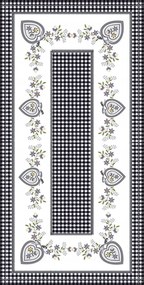 Asztalterítő szív mintás népi mintával 50x100