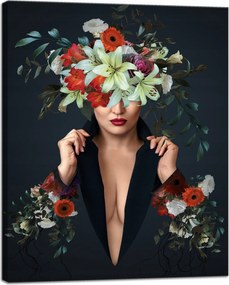 Vászonkép Virágok Nő Szépség Természet 40x50 cm Ajándéknak is tökéletes