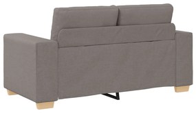 3 részes kanapé szett párnákkal, taupe anyaggal