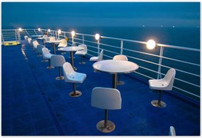 Poszterek 185x125 Tengerparti kávézó