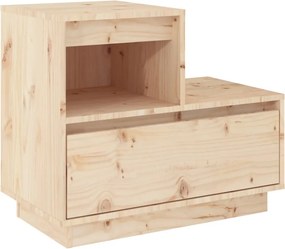 vidaXL tömör fenyőfa éjjeliszekrény 60 x 34 x 51 cm