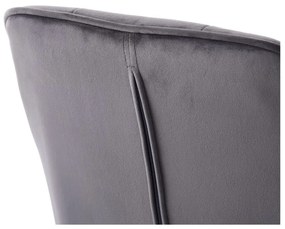 Szürke kárpitozott karfás étkezőfotel szett 2 db-os Nolan Square – Unique Furniture