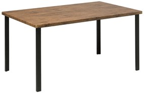 Modern fekete és barna színű asztal 90x150 cm LAREDO Beliani