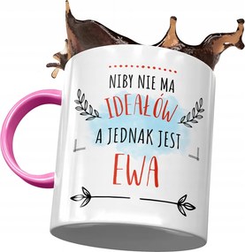 Rózsaszín Bögre Éva Barátnő Feleség Ajándék Nyomtatott Fotóval