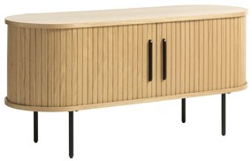 Natúr színű TV-állvány tölgyfa dekorral 120x56 cm Nola – Unique Furniture