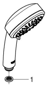 GROHE 27575002 - TEMPESTA COSMOPOLITAN 100 4” kézi zuhany, fényes króm