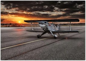 Poszterek 100x70 RepĂŒlĆgĂ©p naplemente