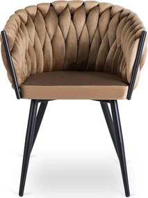Bézs Bársony Étkezőszék ELENA