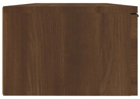 2 db barna tölgyszínű szerelt fa fali szekrény 68x30x20 cm
