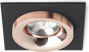 RENDL SHARM SQ I süllyesztett lámpa fekete réz/réz 230V LED 10W 24° 3000K