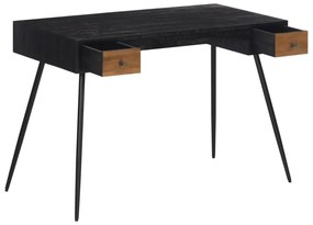 tömör újrahasznosított tíkfa íróasztal 117 x 56,5 x 75 cm