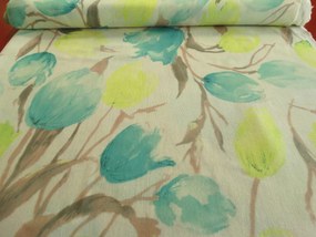 Mg Tk függöny Len 153/1 Tulipán festett lengyel 0,5m