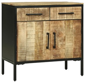 büféasztal 70x35x70 cm Tömör durva fa mangó
