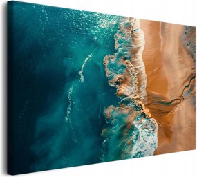 Vászonkép a nappaliba Trópusi tengerpart Türkiz óceán Kilátás 80x120