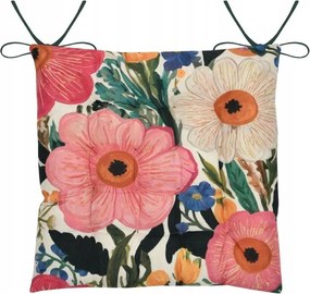 Székpárna 38x38 cm dekoratív színes virágok otthon étkezőbe