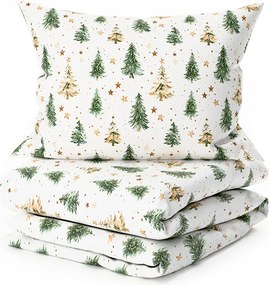 Pamut ágynemű CHRISTMAS FOREST színes kivitel Ágyneműhuzat mérete: 70 x 90 cm | 140 x 220 cm