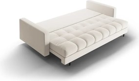 Krémszínű kinyitható tárolóhelyes kanapé 222 cm Bali – Cosmopolitan Design