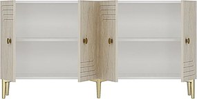 Lessi 150 - White, Travertine