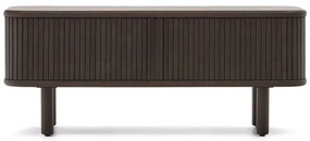 Sötétbarna TV-állvány kőrisfa dekorral 120x50 cm Mailen – Kave Home