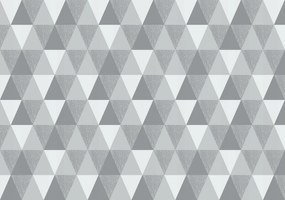 Fotótapéta Szürke háromszögek Geometria Stílus Illúzió Térfogat 520x318 +ragasztó