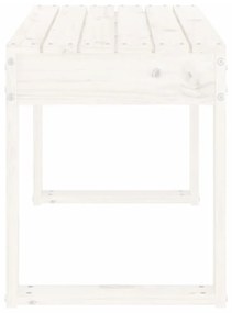 fehér tömör fenyőfa kerti pad 80x38x45 cm