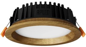 APLED - LED Lámpa RONDO WOODLINE LED/6W/230V 4000K átm. 15 cm tölgy tömör fa