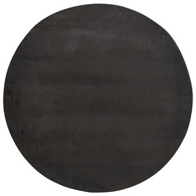 vidaXL Fészkelt Kávézó Asztalok 3 pcs Fekete Tömör mangófa és acél