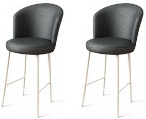 Uras Anthracite and White bárszék szett, 2 db, 2 db
