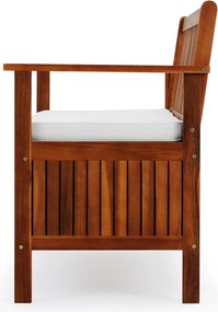 Deuba Kerti pad tárolóval 120 cm - akác