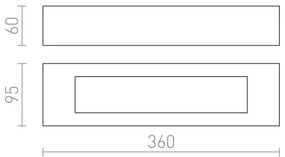 RED - Design Rendl - R10446 - Fali lámpa ROLO 2xE14/40W/230V