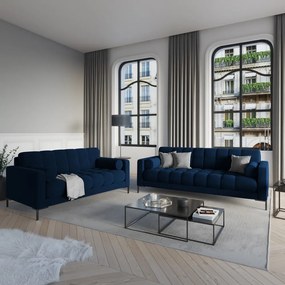 Bali sötétkék bársony kanapé - Cosmopolitan Design