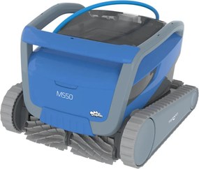 Medencetisztító robot, Dolphin M550, teljes medencetisztítás (padló, fal és vízvonal tisztítás), MyDolphin Plus applikáció vezérlés, Dual Drive navigáció, többrétegű szűrőrendszer, 19 m³/h szívóteljesítmény