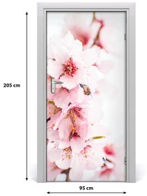 Ajtó méretű poszter mandula virág 95x205 cm