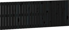vidaXL fekete tömör fenyőfa fali fejtámla 166 x 3 x 60 cm