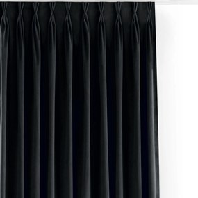 Filumi Függöny rövid velvet matt flexy étkező Fekete 200x175