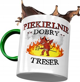 Zöld Bögre Treser Pokolian Jó Treser Nyomtatott Fotóval