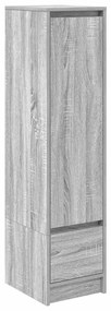 szürke sonoma szerelt fa magasszekrény 29,5x34x119,5 cm