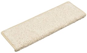 10 db fehér lépcsőszőnyeg 65x21x4 cm